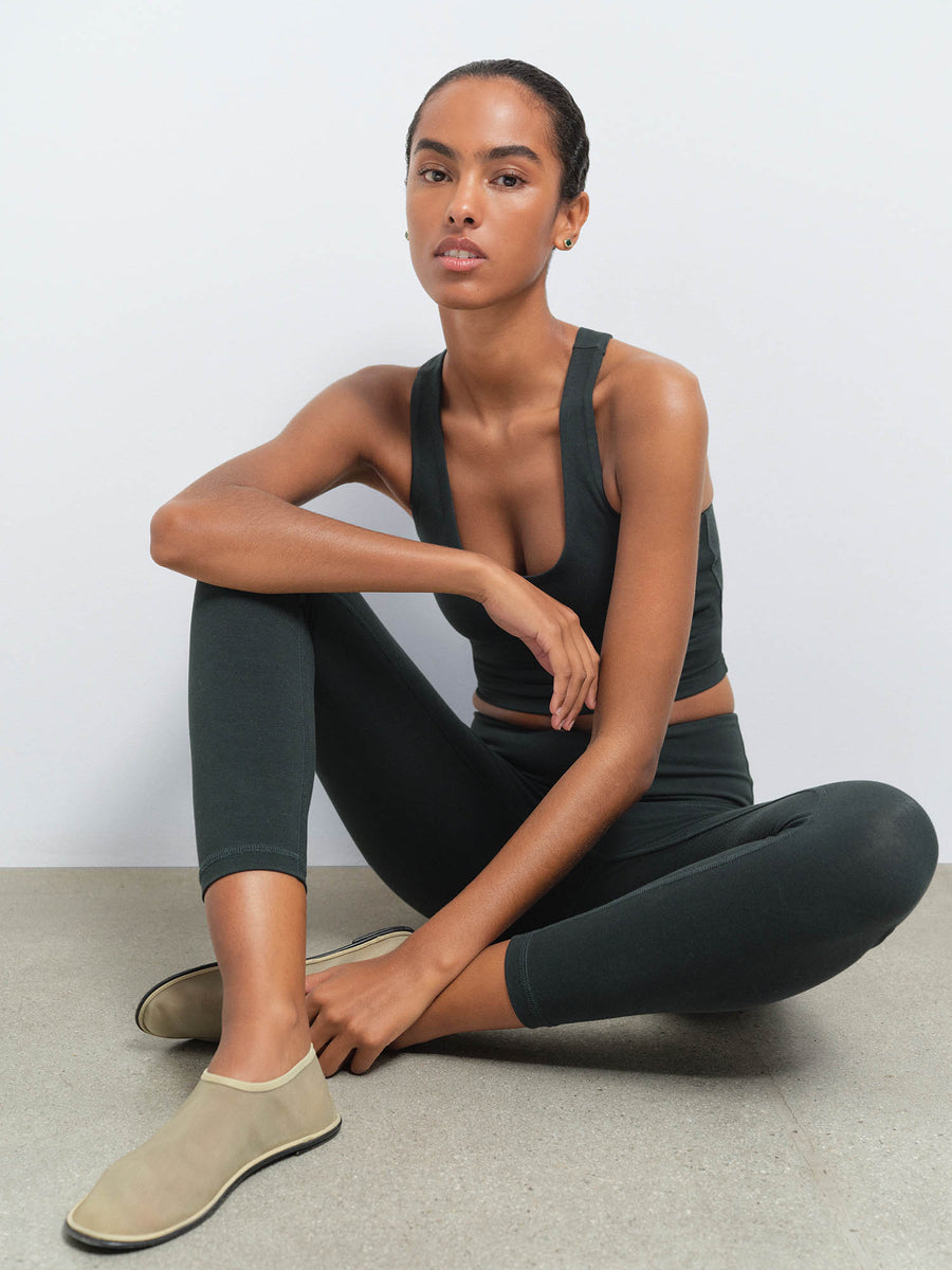 Organic Stretch Crop Racer Tank