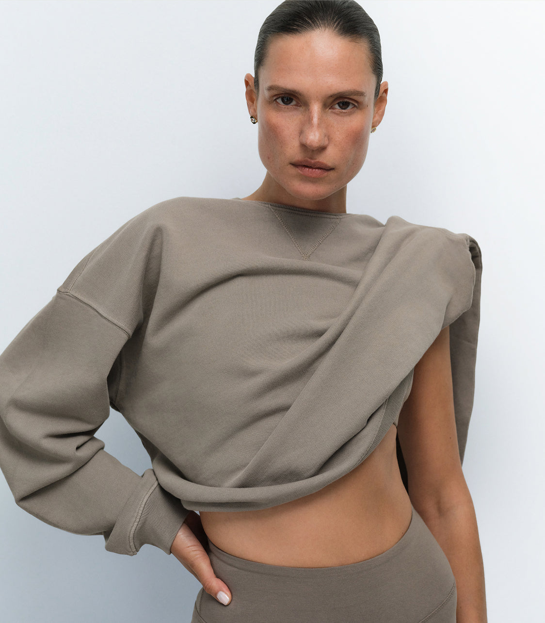 MATE clothing and natural materials representing the brand dress code