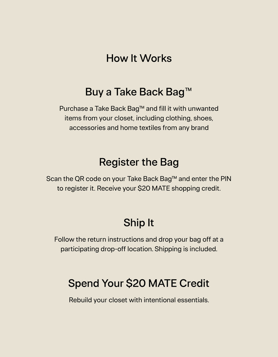 Take Back Bag