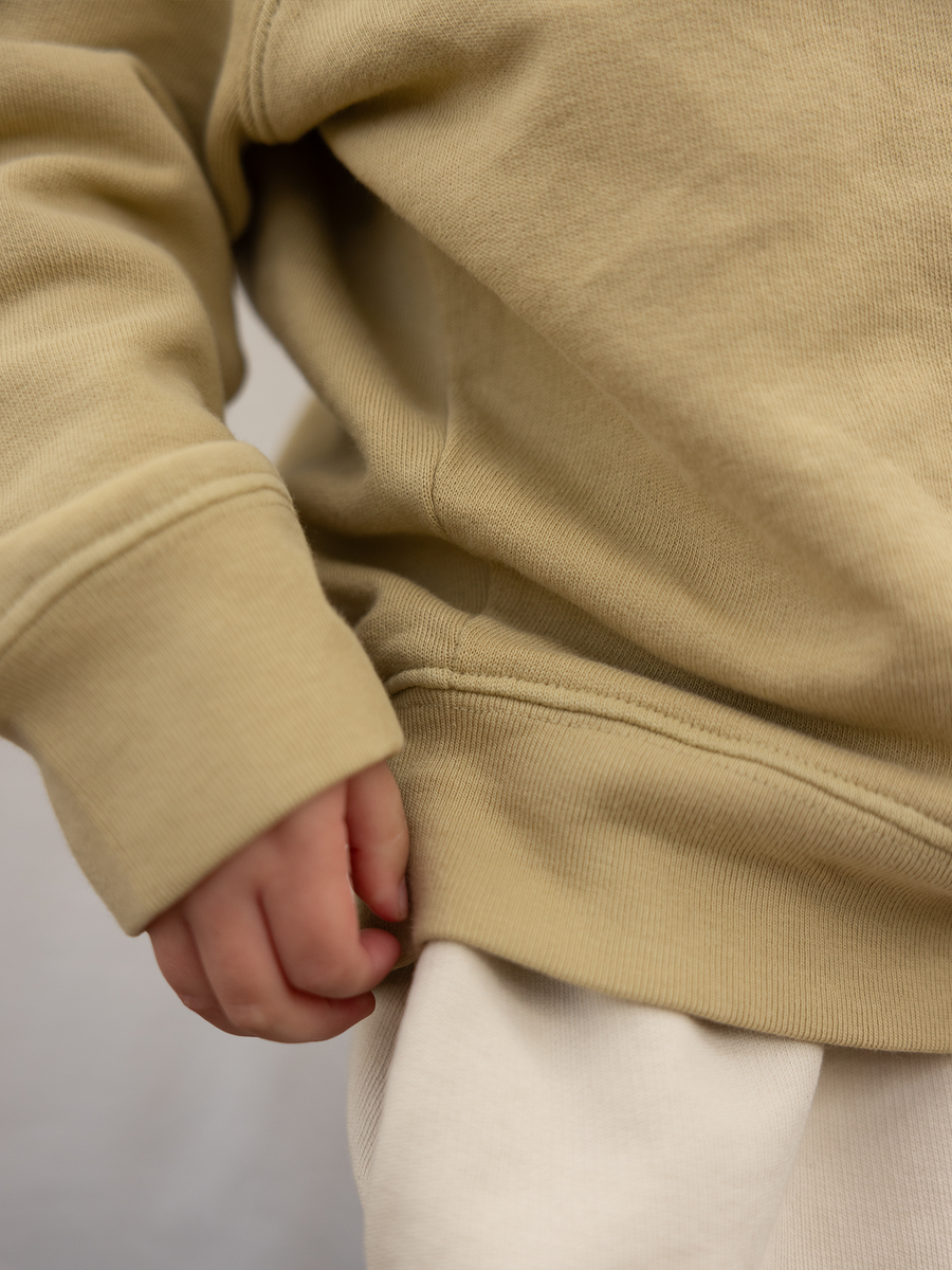 Mini Organic Lightweight Terry Raglan Sweatshirt-Sweatshirts-MATE the Label-LICHEN-2/3y-MATE the Label