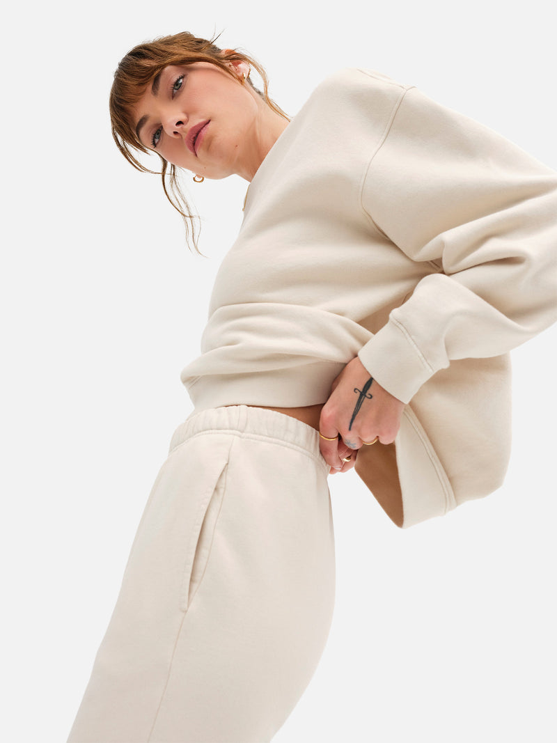 Organic Fleece Oversized Sweatshirt