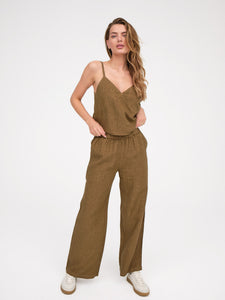 Linen Wide Leg Pant