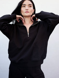 Organic Fleece Half-Zip Sweatshirt