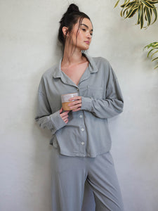 Tencel Button Down Sleep Shirt